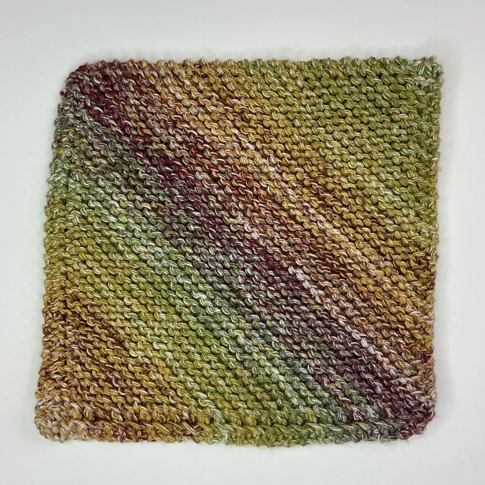 Handmade Nepalese Spices Dishcloth Set Unisex 6.5in Cotton Knit 2pc